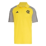 Camisa Polo do Flamengo Comissão 24/25 adidas - Masculina AMARELO