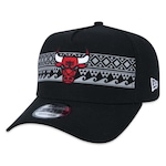 Boné Aba Curva New Era 940 A-Frame Chicago Bulls Cultural Remixes - Snapback - Adulto PRETO