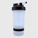 Coqueteleira Weezer Academia Shaker Bpa Free com Porta Whey e Comprimido Mola Batedora Fitness TRANSPARENTE