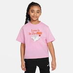 Camiseta Nike Sportswear - Infantil PRETO/VERMELHO