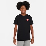 Camiseta Nike Sportswear Heart - Infantil PRETO