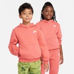 Blusão com Capuz Nike Sportswear Club Fleece - Infantil VERMELHO