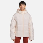 Jaqueta com Capuz Nike Sportswear Classic Puffer - Feminina BEGE