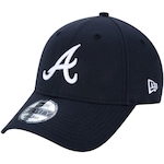 Boné Aba Curva New Era 9Forty Mlb Atlanta Braves Team Color - Snapback - Adulto AZUL ESCURO