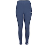 Calça Legging adidas W Fi 3S - Feminina AZUL/BRANCO