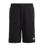 Short adidas Essentials 3 Listras - Infantil PRETO