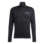 Jaqueta adidas Fecho Zíper Terrex Multi Light Fleece -  Masculina PRETO