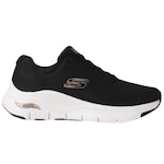 Tênis Skechers Arch Fit Feminino PRETO/OURO