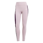 Calça Legging 7/8 adidas Optime Colorblock - Feminina ROXO