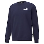 Blusão de Moletom sem Capuz Puma Careca Ess Small Logo - Masculino AZUL ESCURO