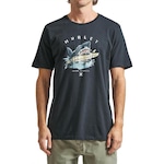 Camiseta Hurley Jaws Sm24 - Masculina PRETO