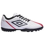 Chuteira Society Umbro Fifty Iv - Adulto BRANCO/VERMELHO