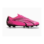 Chuteira de Campo Puma Ultra Play Fg - Adulto ROSA/PRETO