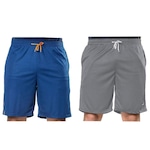 Bermudas Elite Comfort Plus Size - 2 Unidades - Masculina CINZA/AZUL ESC