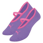 Meia Sapatilha Puma Pilates Antiderrapante - Feminina Roxo/Rosa