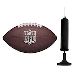 Bola de Futebol Americano Wilson Nfl Stride + Bomba de Ar MARROM