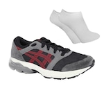 Tênis Asics Gel-Takumi - Masculino + Par de Meia CINZA/VERMELHO