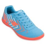 Chuteira Futsal Dray Foorcy Dr24-330 - Adulto AZUL/LARANJA