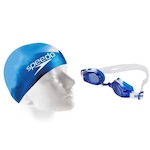 Kit Natação Infantil Speedo Swim Jr Slc - Óculos + Touca AZUL