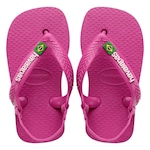 Chinelo Havaianas Baby Brasil Logo Infantil ROSA