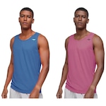 Kit Camiseta Regata Penalty Duo - 2 Unidades - Masculina AZUL/ROSA