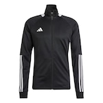 Jaqueta sem Capuz adidas Sereno Três Listras Justa Aeroready - Masculina PRETO