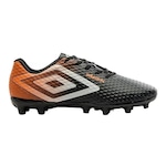 Chuteira Campo Umbro Warskin - Adulto AZUL/PRETO