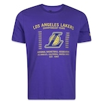 Camiseta New Era Los Angeles Lakers All Building - Masculina ROXO