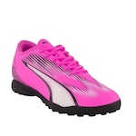 Chuteira Society Puma Ultra Play Tt - Adulto Rosa Esc/Preto