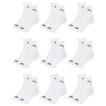 Kit Meia Cano Médio Puma Esportiva - 9 Pares - Masculino BRANCO