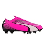 Chuteira de Campo Puma Ultra Play Fg/Ag - Infantil Rosa Esc/Preto