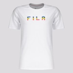 Camiseta Fila Color Letter Fun - Infantil BRANCO