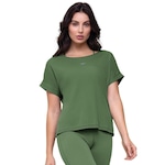 Camiseta Eco Gola Canoa e Manga Japonesa - Feminina VERDE