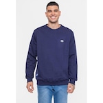 Blusão de Moletom sem Capuz Ecko Fashion Basic Cream - Masculino AZUL ESCURO