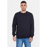 Blusão de Moletom sem Capuz Hd Masculino Fashion Basic - Masculino PRETO