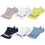 Kit Meia Sapatilha Puma Invisível - 6 Pares - Infantil ROXO/AZUL