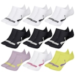 Kit Meia Sapatilha Puma Invisível - 9 Pares - Infantil BRANCO/PRETO