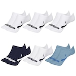 Kit Meia Sapatilha Puma Invisível - 6 Pares - Infantil BRANCO/AZUL