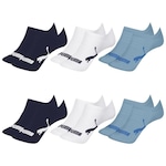 Kit Meia Sapatilha Puma Invisível - 6 Pares - Infantil AZUL/BRANCO