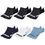 Kit Meia Sapatilha Puma Invisível - 6 Pares - Infantil PRETO/AZUL