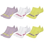 Kit Meia Sapatilha Puma Invisível - 6 Pares - Infantil BRANCO/ROXO