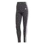 Calça Legging adidas Animal Print 3S - Feminina PRETO