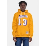 Blusão de Moletom com Capuz Mitchell & Ness Chamberlain Los Angeles Lakers Mostarda - Masculino AMARELO