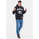 Blusão de Moletom com Capuz Mitchell & Ness San Antonio Spurs Duncan - Masculino PRETO