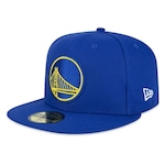 Boné Aba Reta New Era 5950 Golden State Warriors Fitted - Fechado - Adulto AZUL