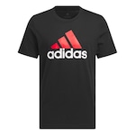 Camiseta adidas Big Logo - Masculina PRETO/VERMELHO