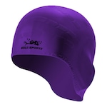 Touca de Natação Gold Sports Ergononico Ultra Confort de Silicone com Cobertura Das Orelhas - Adulto ROXO