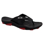 Chinelo Oakley Titan - Adulto PRETO/VERMELHO