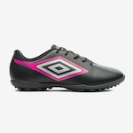 Chuteira Society Umbro Cannon - Adulto PRETO/ROSA