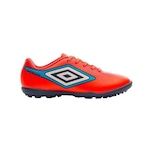 Chuteira Society Umbro Cannon Jr - Infantil LARANJA/AZUL